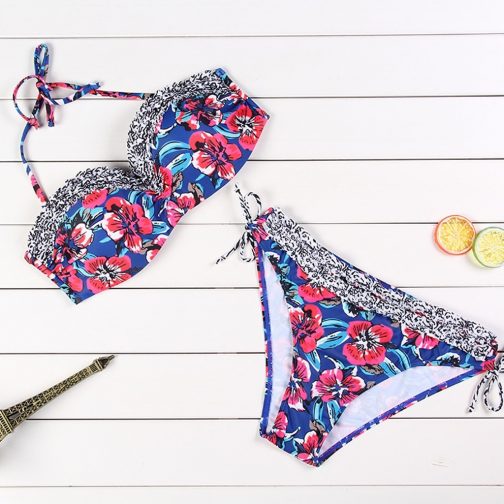 Floral Print Bikini Set - Image 4