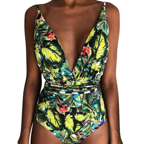 Printed Brazilian Floral Swimsuit