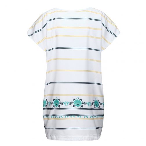 V-Neck Lace Pullover Cover Up - Image 3