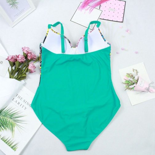Women's Retro Printed Strap Swimsuit - Image 4