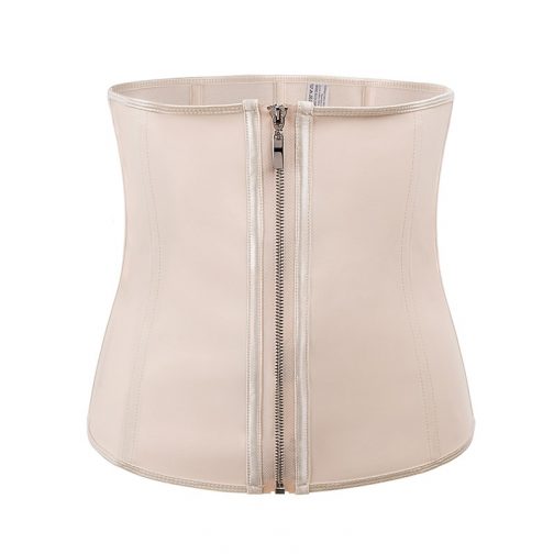 Corset Latex Waist Trainer Zipper Under-burst Shapewear - Image 2