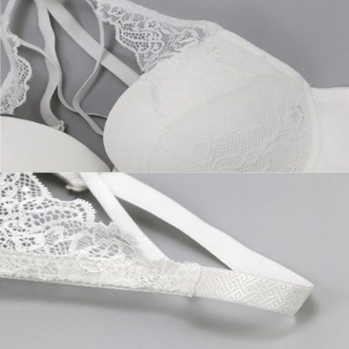 Solid Color Women's Bra Briefs Set - Image 3