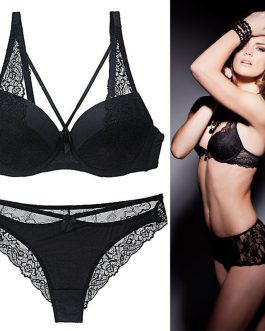 Solid Color Women’s Bra Briefs Set