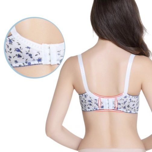 Floral Print Push Up Lace Bra - Image 3