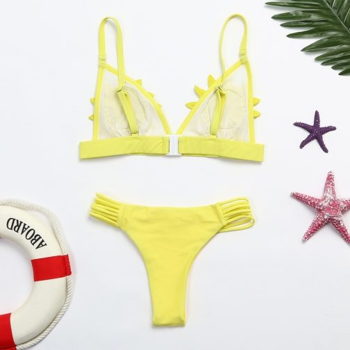 Patch Mesh Flower Swimwear - Image 4