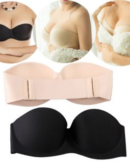 Strapless Half Cup Plunge Bra
