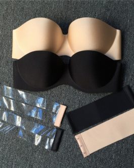 Strapless Half Cup Plunge Bra
