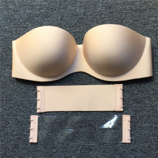 Strapless Half Cup Plunge Bra - Image 5