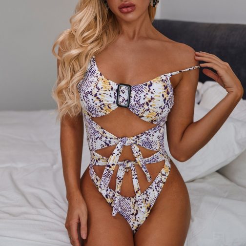 Leopard Print Women One Piece - Image 3