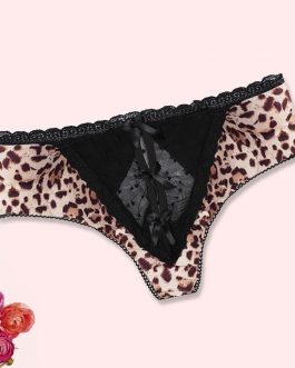 Leopard Sexy Lingerie Erotic Briefs