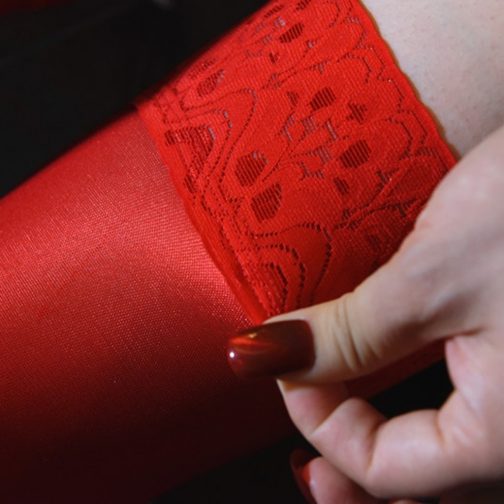 Oil Glossy Non-slip Shiny Satin Stockings - Image 3