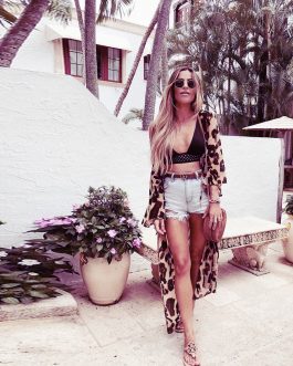 Leopard Print Bikini Cover-up