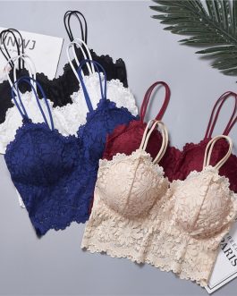 Corset Lace Floral Padded Bra