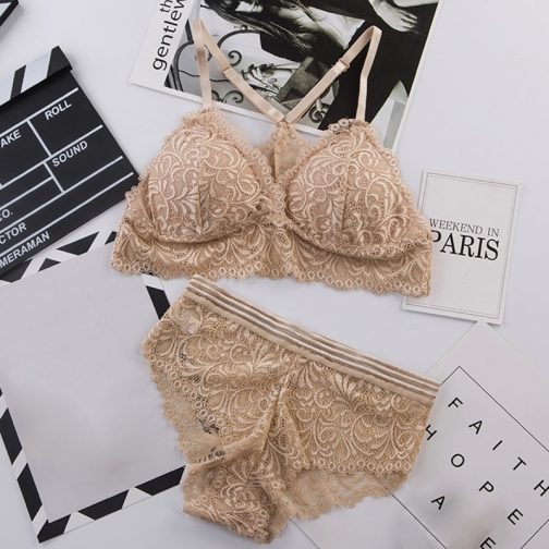 Sexy Lace Bra Sets Seamless Embroidery