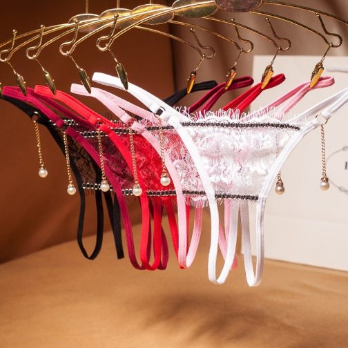 Open Crotch Pearl Pendant Panties