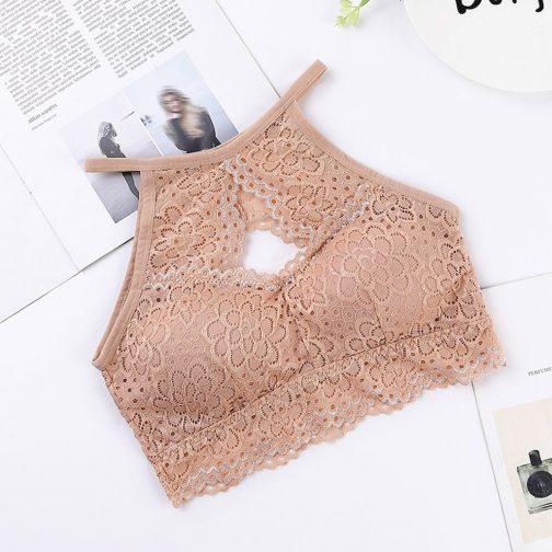 Sexy Lace Hollow Out Intimate Bra - Image 2
