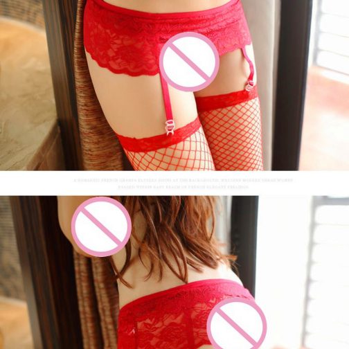 Sheer Lace Perspective Lingerie Garter - Image 2