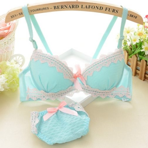 Seamless Push Up Bra Pantie Set
