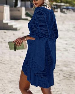 Crochet Knitted Cover Up Dress