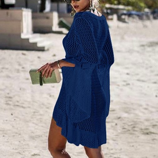 Crochet Knitted Cover Up Dress - Image 2