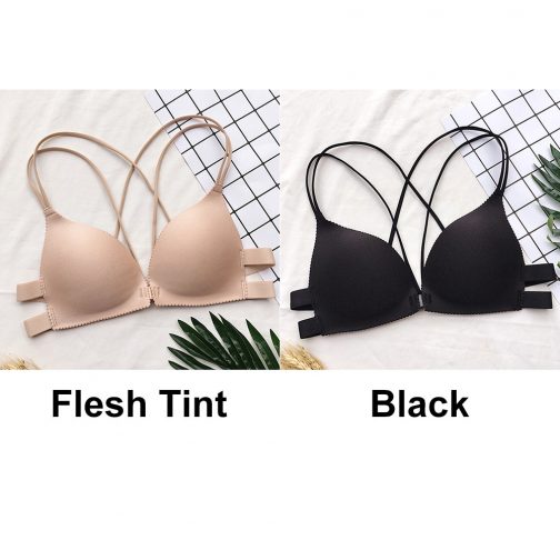 Front Closure Wire Free Bra - Image 2