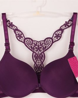 Front Closure Lace Y Line Smooth Surface Bra