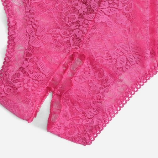 Hot Erotic Open Crotch Porn Lace Brief - Image 4