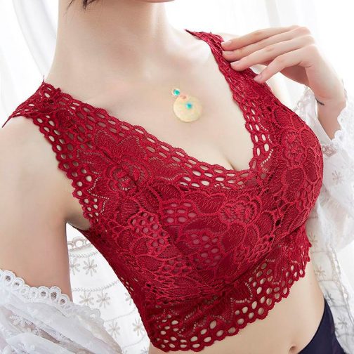 Floral Cami Bralette Crochet Vest - Image 2