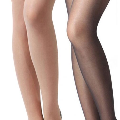 Sexy Lace Top Silicone Band Stay Up Stockings - Image 2