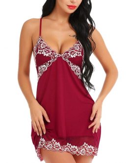 V Neck Floral Sleepwear