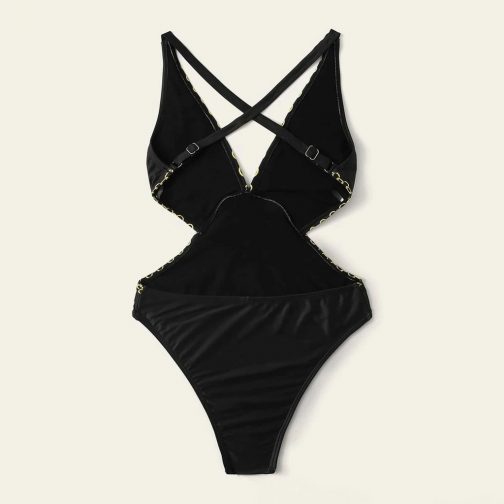 Sexy Baroque Print Swimsuit - Image 2