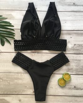 Sexy Hollow Out Bikini Set